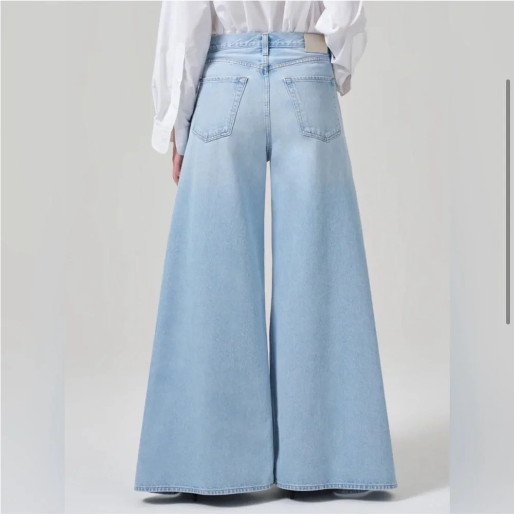 NWT Citizens of Humanity Denim Jeans Amari Ultra Light Wash Wide Leg 25 fit 26​ - Picture 3 of 5